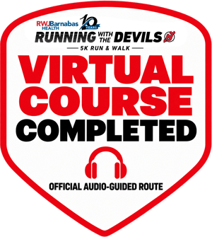 Running with the Devils 2026 completed 5K course