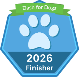You completed Dash for Dogs 10K!